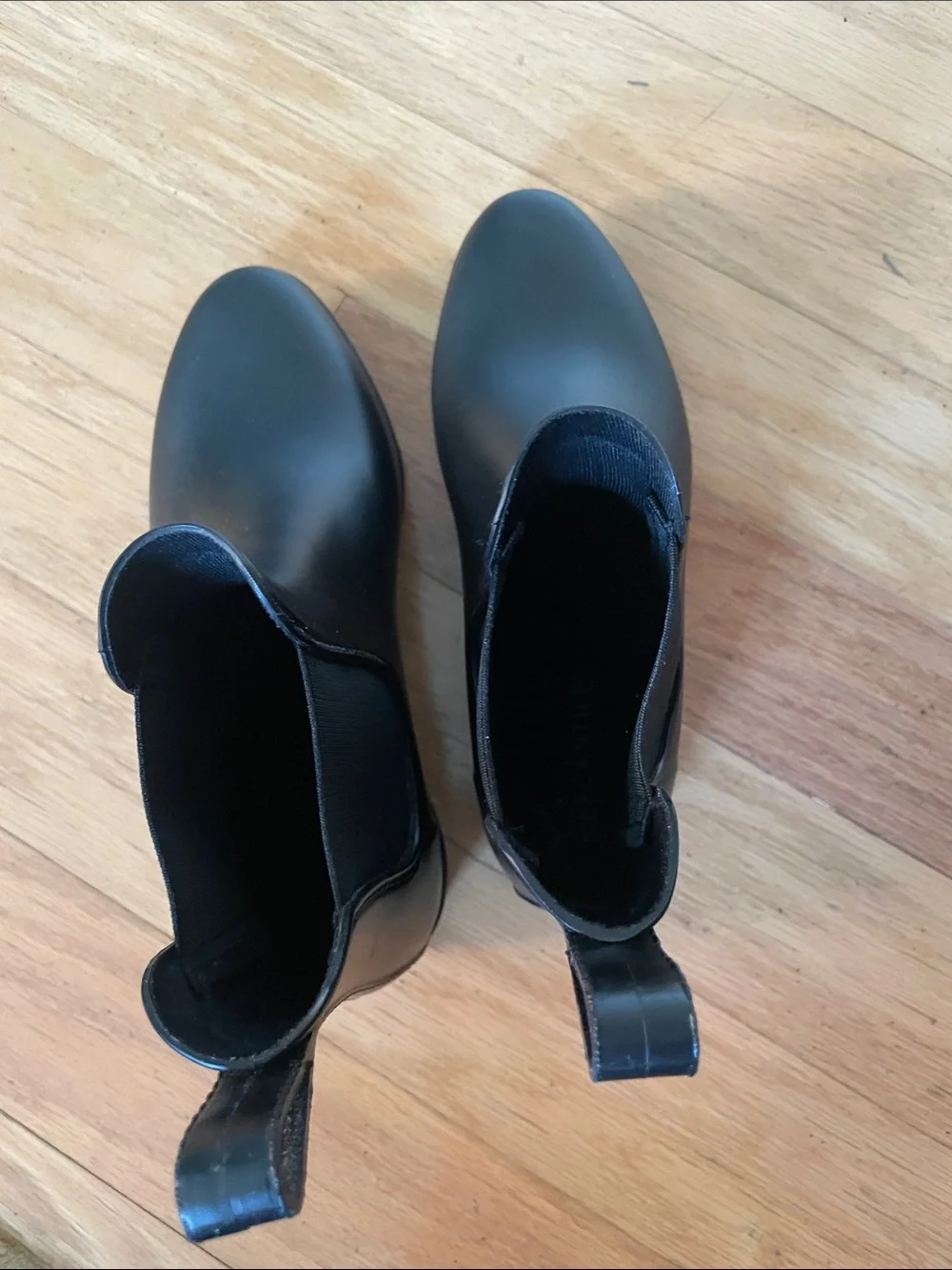 Black Chelsea Rain Ankle Boots budget crew Mercantile, ladies size 6 - Picture 5 of 7